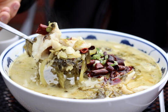 spicy sour crab with fish fillet (pc lena j)